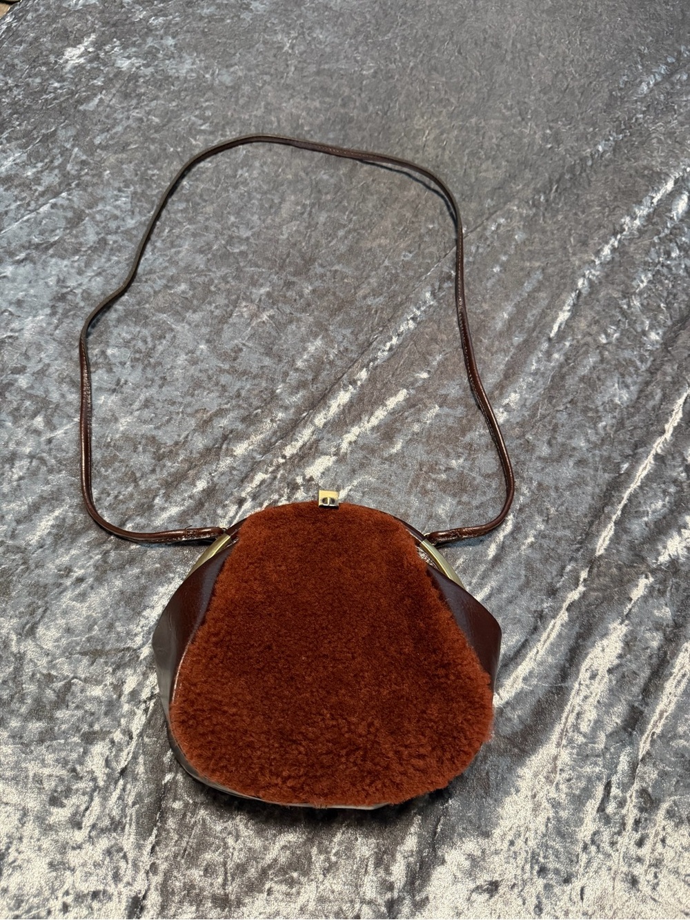 Patricia Nash Portafina Faux Fur Frame Crossbody Bag - 908-392